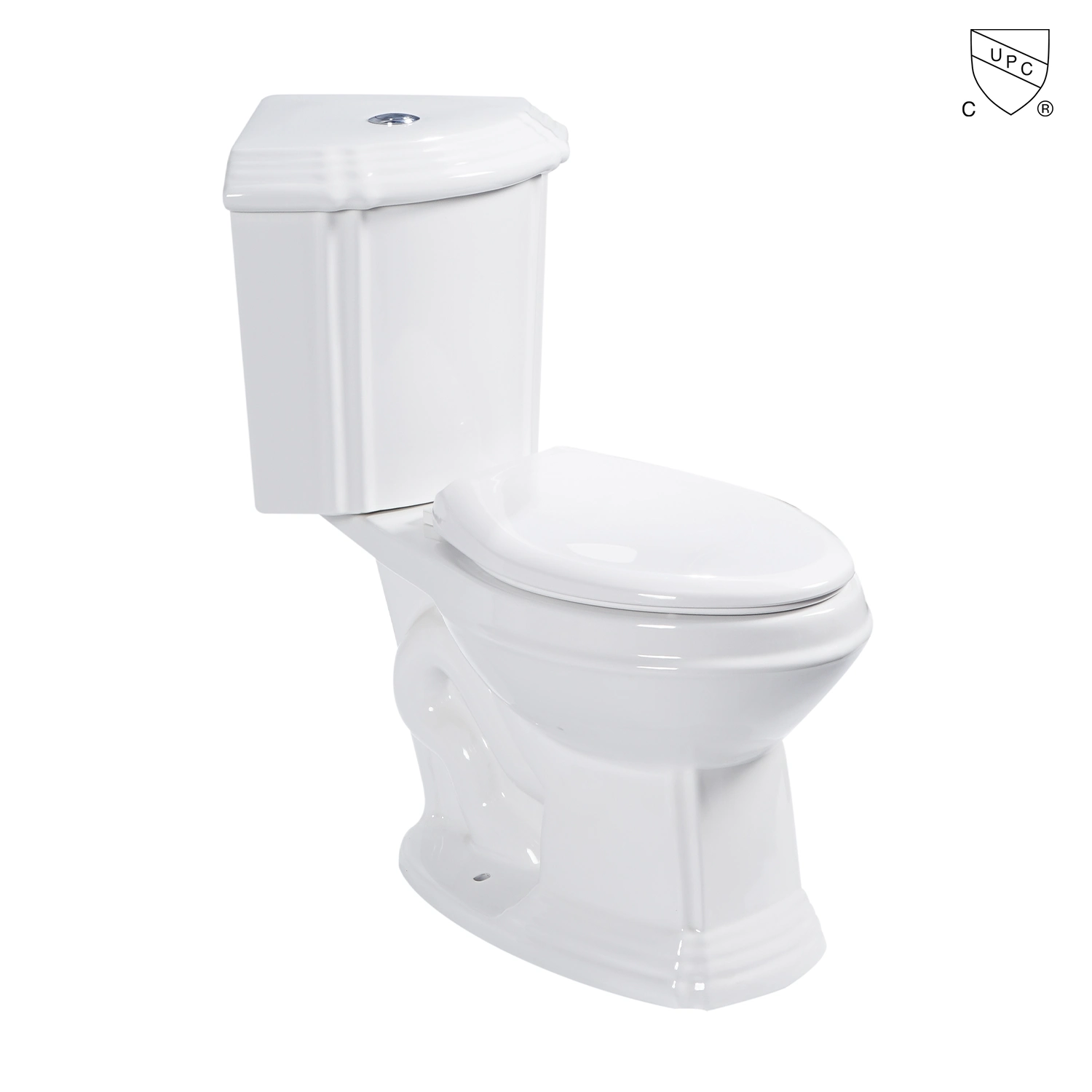 antique corner two-piece toilet, bathroom cupc two piece corner toilet MA-9939C, traditional two piece corner toilet